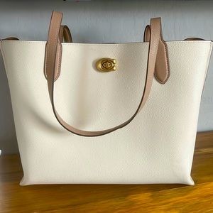 Coach- Willow Colorblock leather Tote Bag